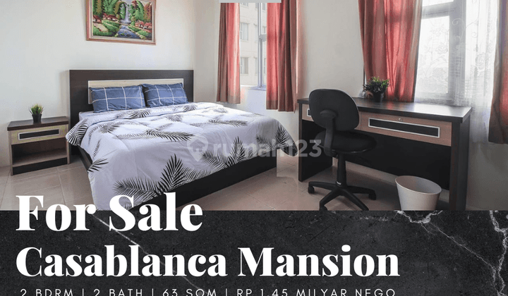 Dijual Apartement Casablanca Mansion 2 BR Furnished Bagus 1