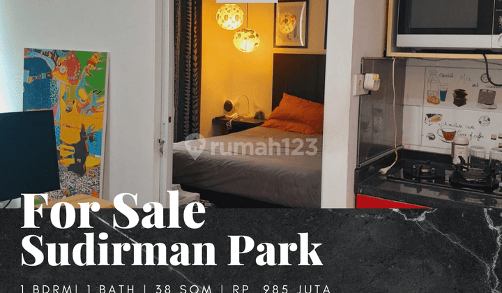 Dijual Apartement Sudirman Park 1 BR Furnished Bagus Posisi Hoek 1