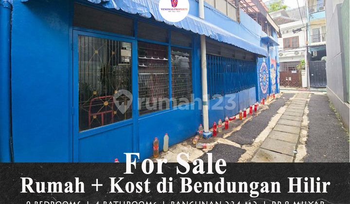 House + Boarding House for Sale in Bendungan Hilir, Central Jakarta, Strategic Location