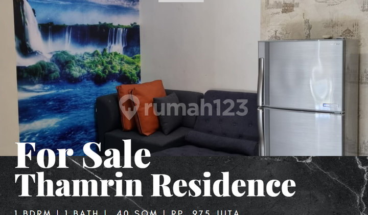 Dijual Apartemen Thamrin Residence 1 Bedroom Furnished Bagus