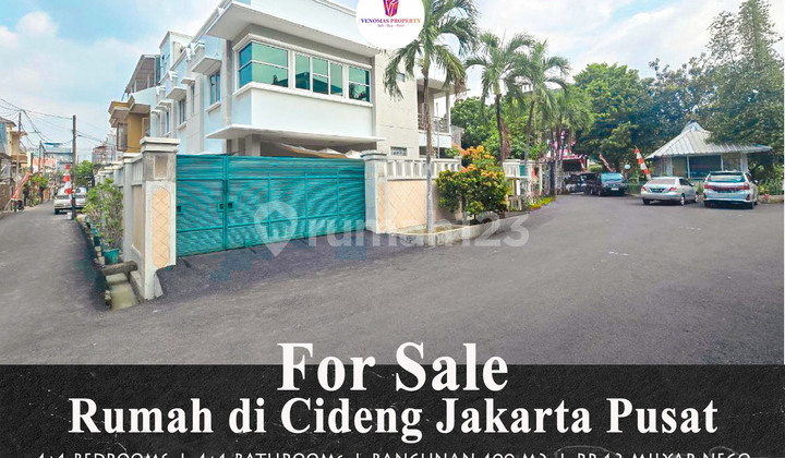 Rumah Dijual di Cideng Jakarta Pusat Siap Huni Lokasi Prime