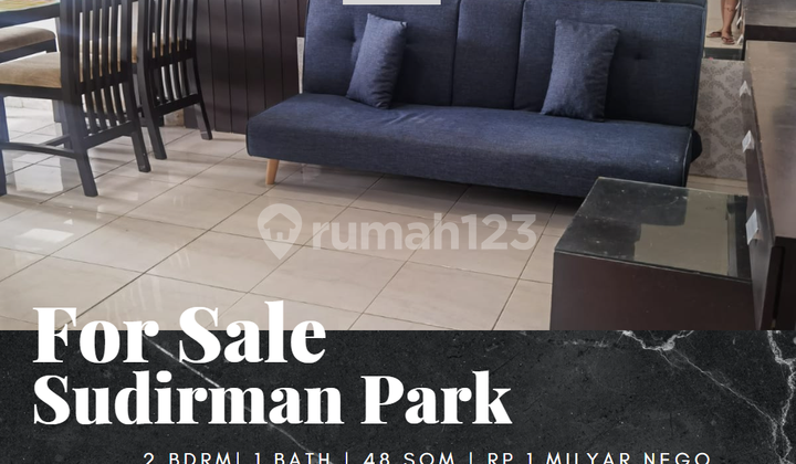 Dijual Apartemen Sudirman Park 2 Bedroom Lantai Sedang Furnished