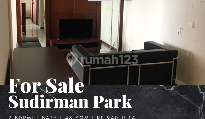 Dijual Apartemen Sudirman Park 2 Bedroom Furnished Lantai Sedang