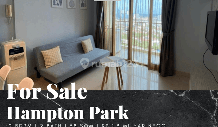 Dijual Apartement Hampton Park 2 BR Furnished Bagus 1