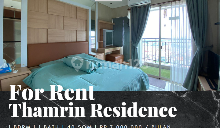 For Rent: Thamrin Residence Apartment, Fully Furnished 1 Bedroom, Tower B For Rent: Thamrin Residence Apartment, Fully Furnished 1 Bedroom, Tower B