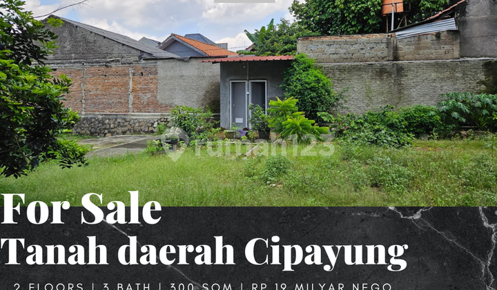 Dijual Tanah dan Bangunan Daerah Cipayung, Jakarta Timur Dijual Tanah dan Bangunan Daerah Cipayung, Jakarta Timur