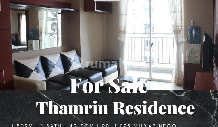 For Sale Apartment Thamrin Residence Type L 1 Bedroom Furnished