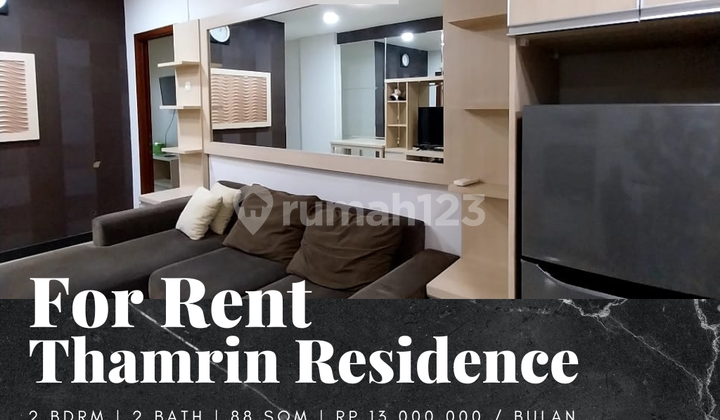 For Rent Thamrin Residence Condohouse Apartment 2BR Furnished For Rent Thamrin Residence Condohouse Apartment 2BR Furnished