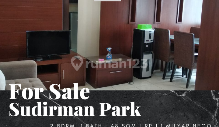 For Sale Sudirman Park Apartment 2 BR Low Floor Pool View