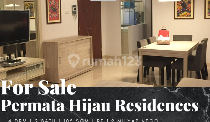 For Sale Permata Hijau Residence 3Br Furnished