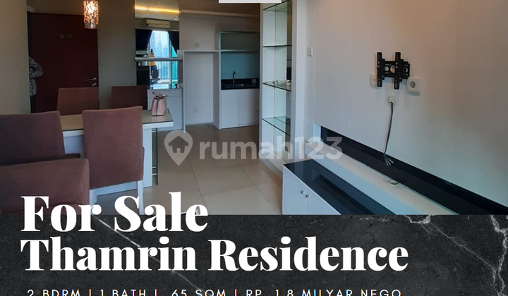 For Sale Thamrin Residences Apartment 2BR South View Fully Furnished For Sale Thamrin Residences Apartment 2BR South View Fully Furnished