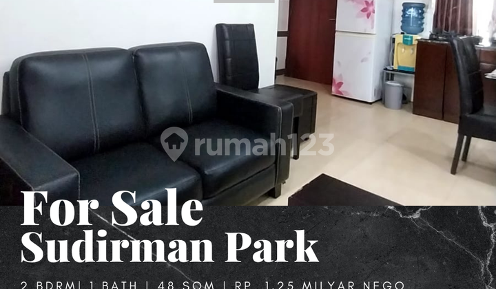 Dijual Apartemen Sudirman Park 2 BR Furnished Bagus Mid Floor 1