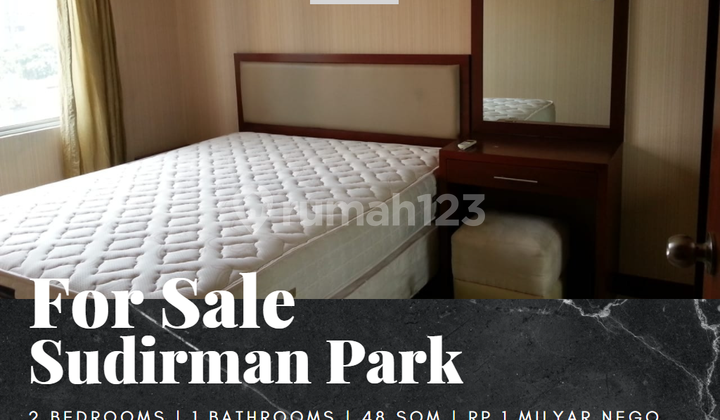 Selling Sudirman Park Apartment 2 Bedrooms Low Floor Furnished