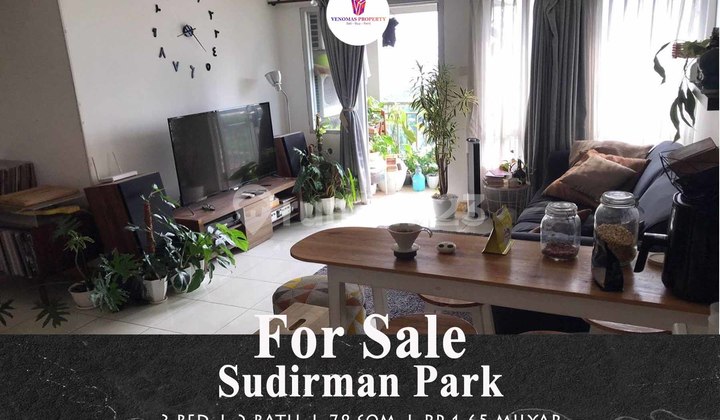 For Sale Sudirman Park Apartment 3 Bedroom Furnished Low Floor