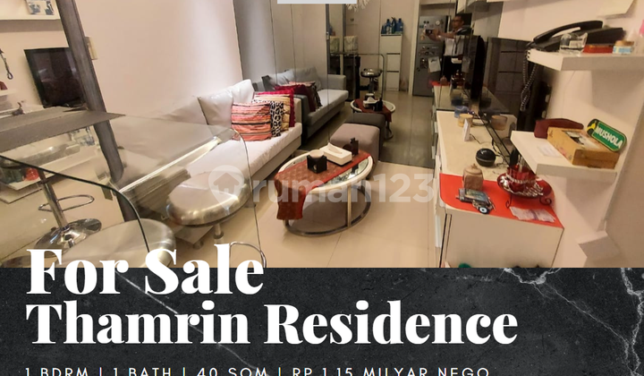 For Sale Thamrin Residence Apartment 1 Bedroom Furnished Mid Floor For Sale Thamrin Residence Apartment 1 Bedroom Furnished Mid Floor