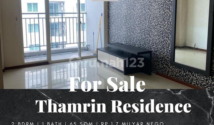 Dijual Apartemen Thamrin Residence 2 Bedroom Semi Furnished