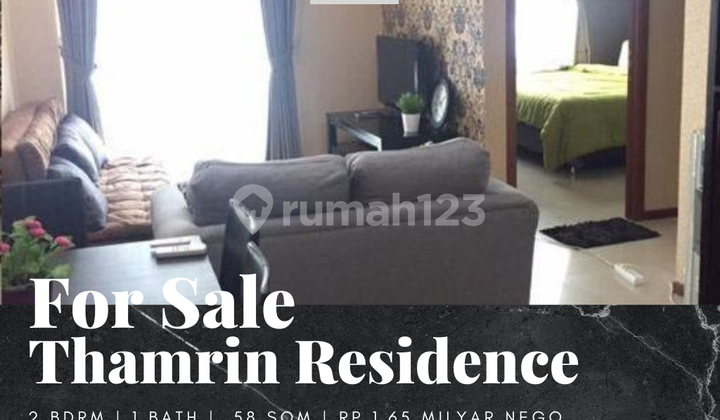 Jual Apartemen Thamrin Residence 2 Bedroom Furnished Tower A Jual Apartemen Thamrin Residence 2 Bedroom Furnished Tower A