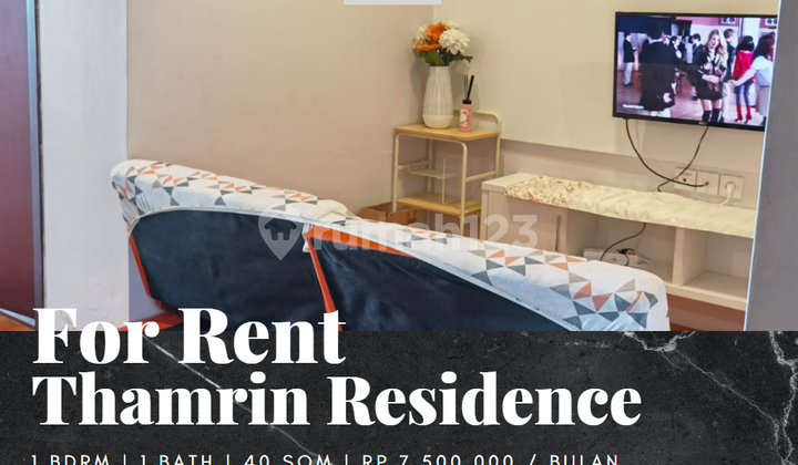 Disewakan Apartemen Thamrin Residence 1 Bedroom Furnished View Pool