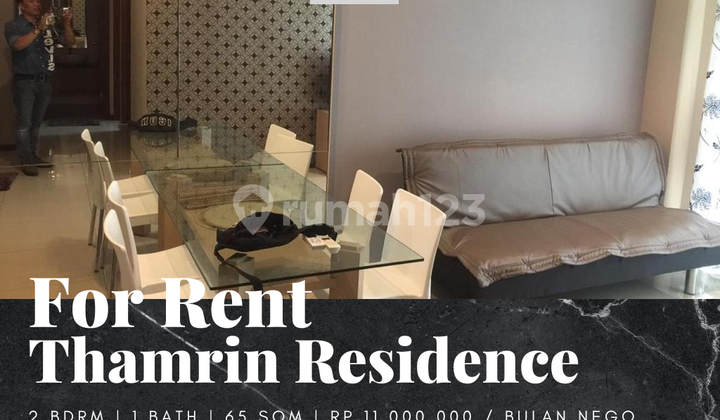 For Rent Thamrin Residence Apartment 2br Fully Furnished Tower E For Rent Thamrin Residence Apartment 2br Fully Furnished Tower E