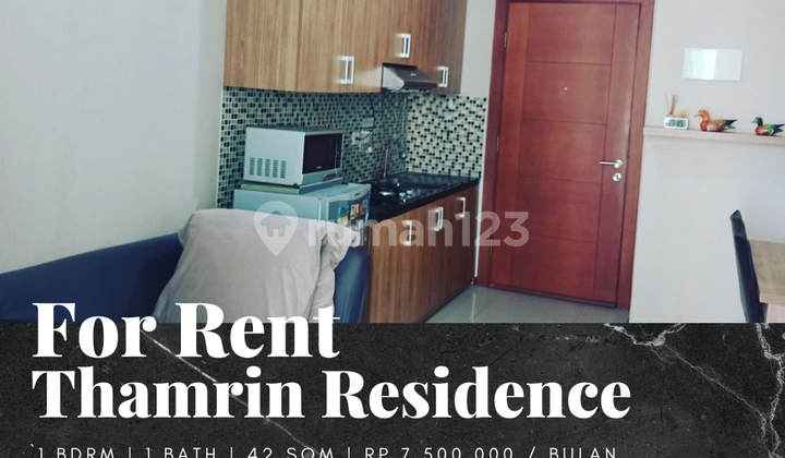Disewakan Apartemen Thamrin Residence Type L 1 Bedroom Furnished 1
