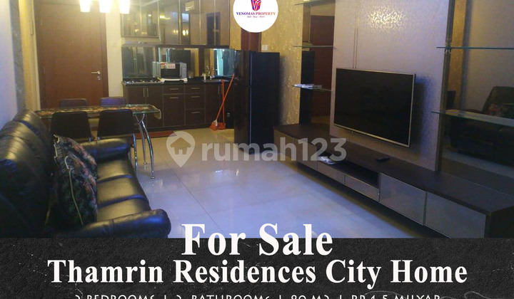 Jual Apartemen Thamrin Residence Cityhome 2 Bedroom Lantai Rendah
