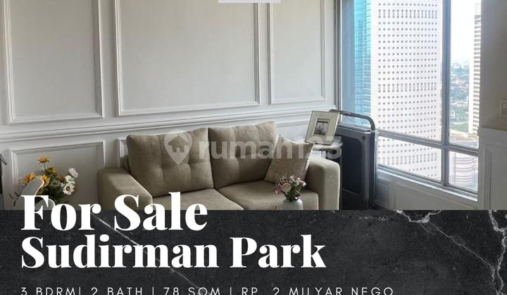 Dijual Apartement Sudirman Park 3 Bedroom Furnished Bagus 1