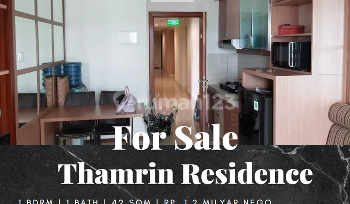 For Sale Thamrin Residence Apartment 1 Bedroom Type L Low Floor