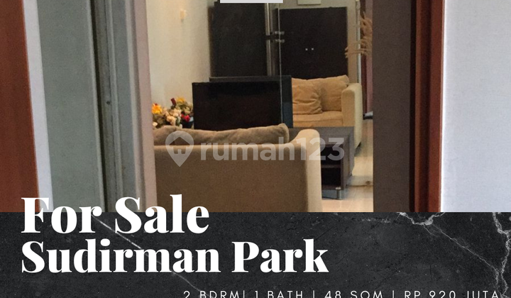 For Sale Sudirman Park Apartment 2 Bedroom Fully Furnished Pool View