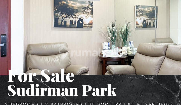 Dijual Apartemen Sudirman Park 3 Bedroom Penthouse Furnished