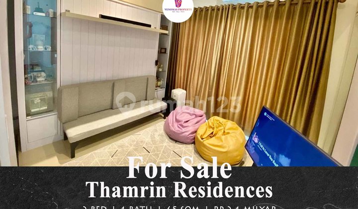 For Sale: Thamrin Residence Apartment with 2 Bedrooms, West-Facing Pool View