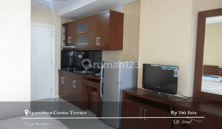 Dijual Apartment Cosmo Terrace Type Studio Furnished High Floor 1