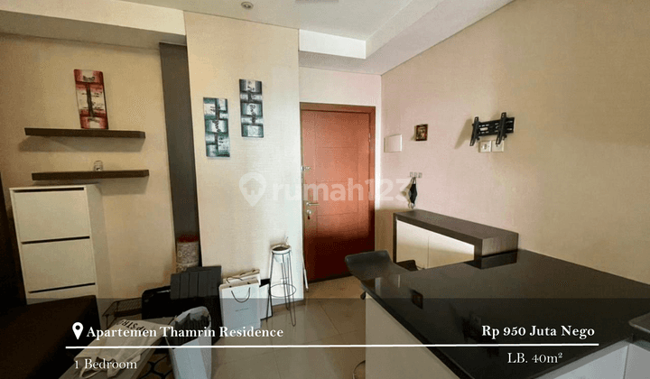 Dijual Apartment Thamrin Residence 1 BR Full Furnished High Floor 1
