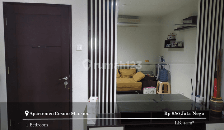 Dijual Apartement Cosmo Mansion 1br Full Furnished Lantai Tinggi 1