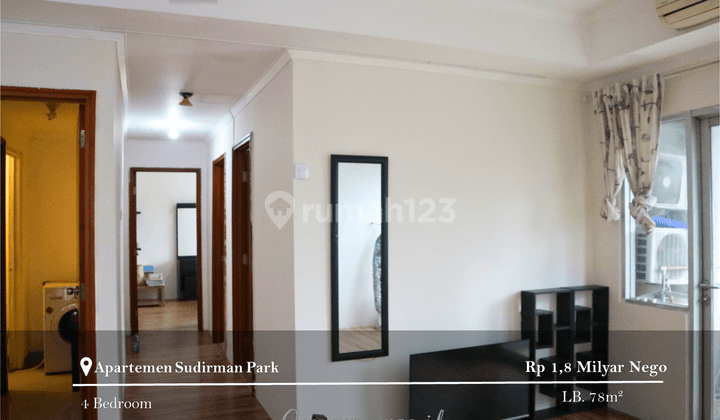Dijual Apartement Sudirman Park 3 Bedrooms+1 Furnished Low Floor 1