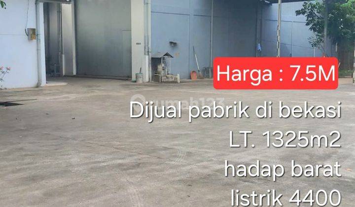 Dijual Pabrik Di Bantar Gebang Bekasi Siap Pakai 1