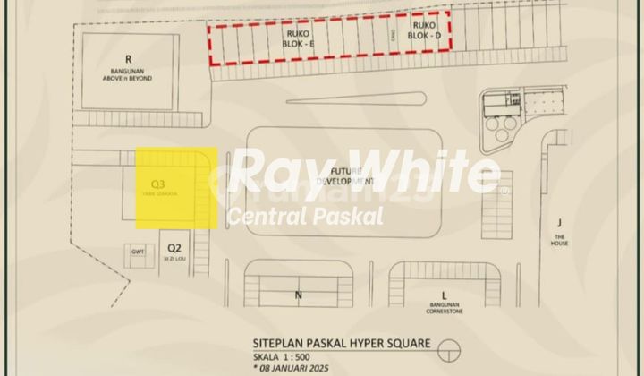 Ruko Baru Paskal Hyper Square Blok E Kota Bandung
