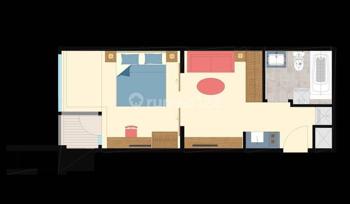 Disewakan Apartemen Orange County 41sqm Nyaman Dan Bagus 2