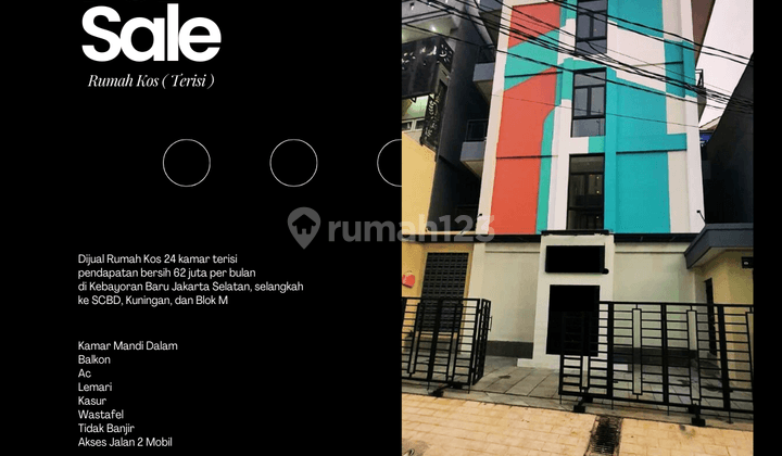 Dijual Rumah Kos Kebayoran Baru 24 Kamar Terisi  1