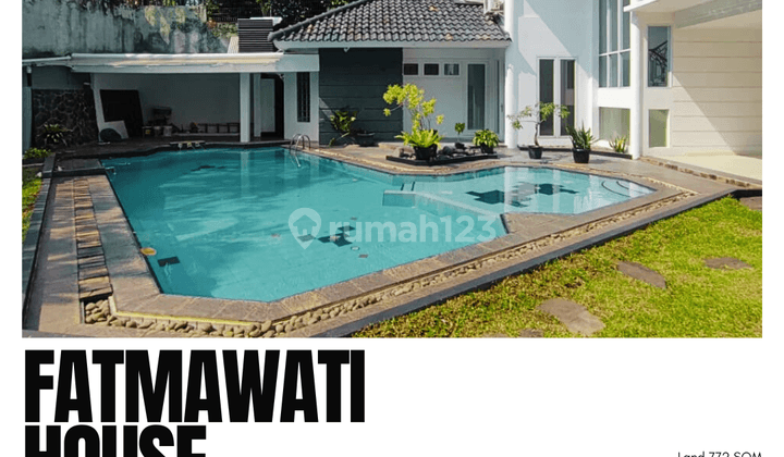 Disewakan Rumah Fatmawati Kolam Renang Lapangan Basket 1