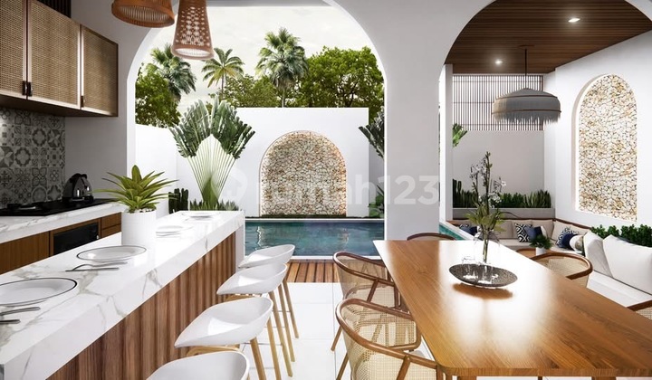 Villa Baru Konsep Santorini Dekat Ke Pantai Pandawa