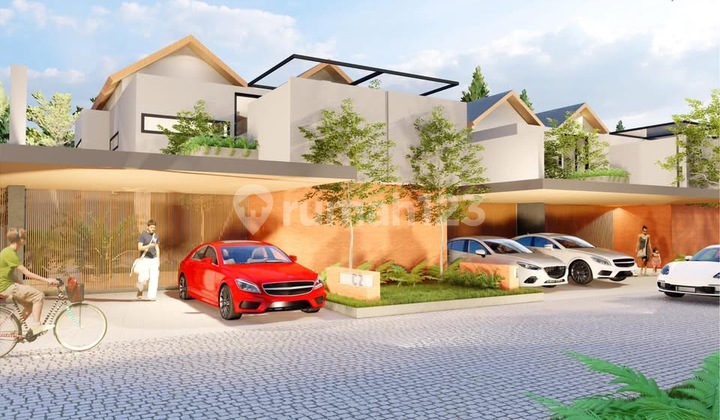 Rumah Modern Tropical Di Dalam Cluster Dekat Akses Tol Ke Bandara