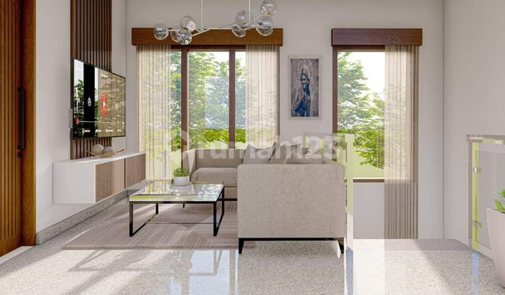 Rumah Baru Semi Villa 2 Lantai di Jimbaran Dekat Sidewalk Mall