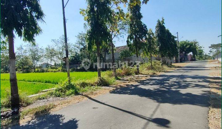 Tanah Kebonarum Klaten Murah Luasan 1000an Tepi Jalan, Hanya 1 Jt An M2 1