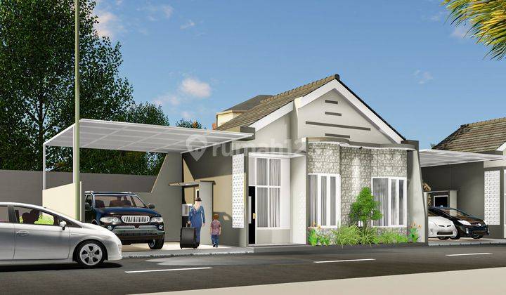 Rumah modern desain Eropa clasik di perumahan Semarang  1