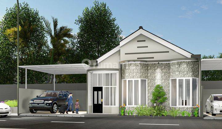 Rumah modern desain Eropa clasik di perumahan Semarang  2