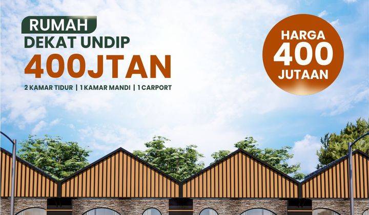 Rumah cluster lingkungan asri di Tembalang UNDIP 1