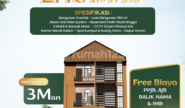 Premium Boarding House 21 Bedrooms 4 Floors Near Undip Tembalang 2