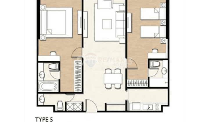 Apartement 2 BR Furnished Bagus View City 1