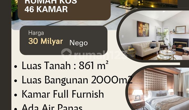 Rumah Kos Investasi Terbaik di Dkt Pondok Indah Jakarta Selatan