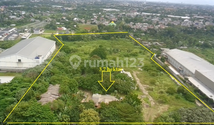 Tanah 3,7 Ha di Lingkungan Pergudangan dan Industri Dekat Bsd Tanah 3,7 Ha di Lingkungan Pergudangan dan Industri Dekat Bsd